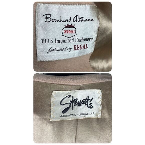 Bernhard Altmann Vintage 40s 50s Cashmere Overcoat - Picture 4 of 10